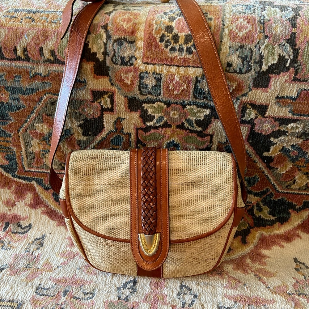 Vintage Woven Satchel Hand Bag | Woven Purse